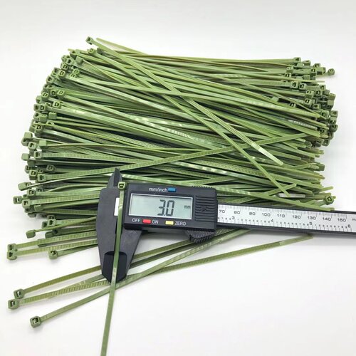 尼龙扎新光塑料束线带军绿色绑带