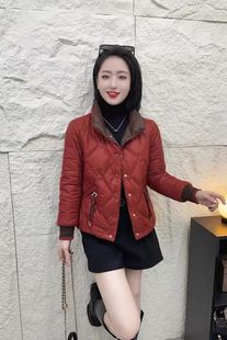 轻薄羽绒棉服外套女短款2025冬季新款小个子时尚显瘦小款棉袄棉衣