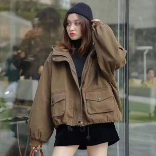 欧洲站冬款派克服连帽加厚款韩版宽松百搭时尚女外套2026加绒短装