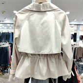 显瘦洋气高级感咖色2026年新款 风衣外套女春秋季 小个子 短款 时尚