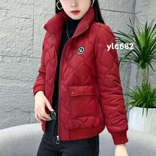 轻薄羽绒棉服外套女短款2025冬季新款小个子时尚显瘦小款棉袄棉衣