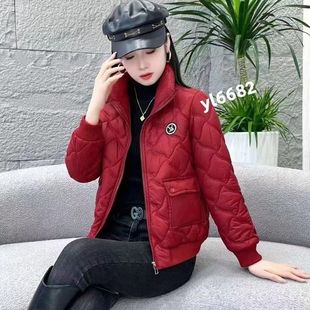 轻薄羽绒棉服外套女短款2025冬季新款小个子时尚显瘦小款棉袄棉衣