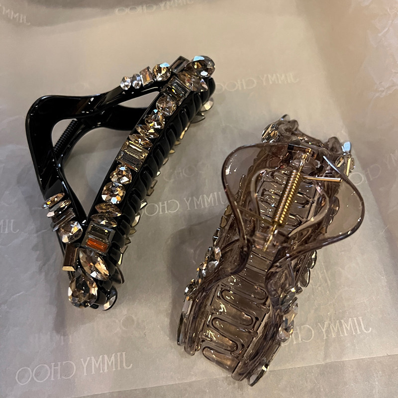 抓夹闪亮水钻发卡气质马尾夹