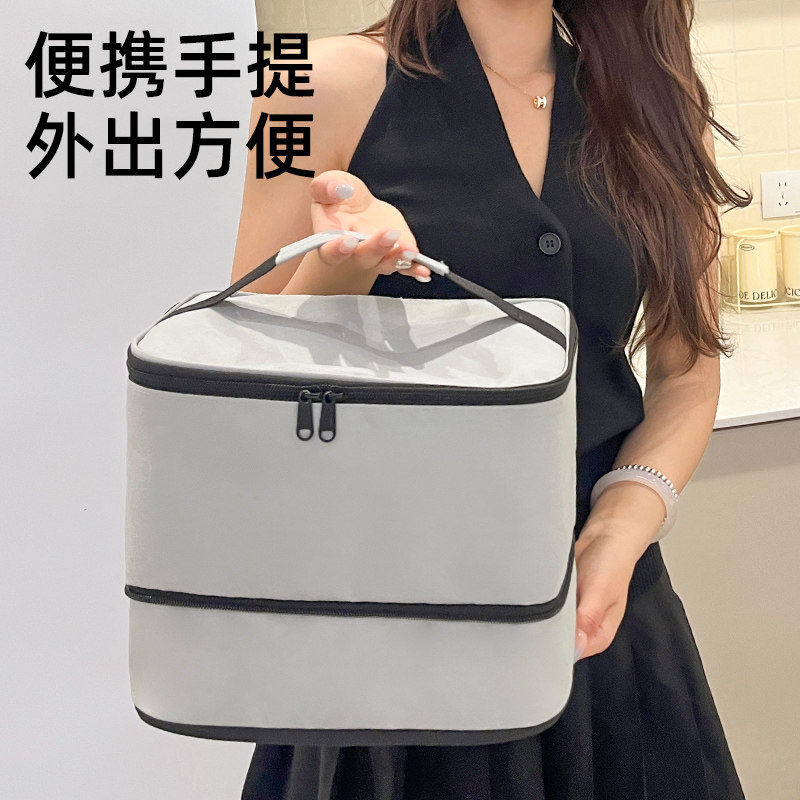 大容量饭盒袋上班族保温便当包保冷防水防油加厚手提收纳包便当包
