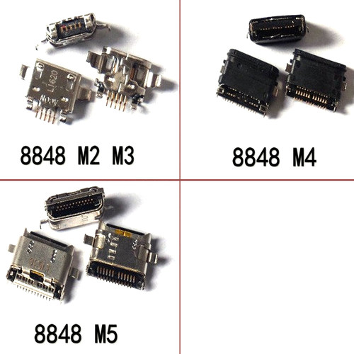 适用8848钛金手机M2 M3尾插充电USB接口M4 M5内置数据线电源插孔