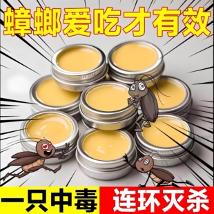 强效蟑螂药出租屋家用宠物孕妇婴儿无毒一窝端厨房蟑螂克星方便贴