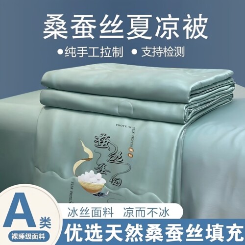 正品蚕丝被100%桑蚕丝夏凉被天丝夏被空调被单双人冰丝夏季薄被芯