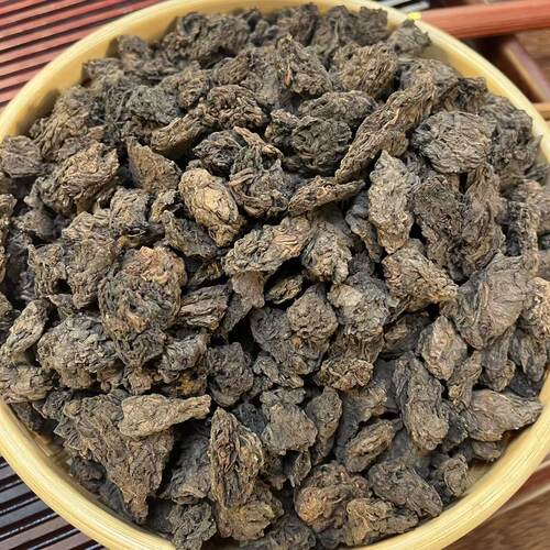 2018年晋德茶厂滑甜陈糯香老茶头云南大树普洱熟茶