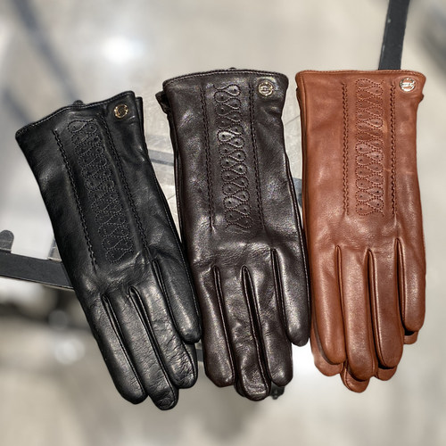 断码特价 复古美拉德新西兰羊皮手套真皮手套女加绒保暖冬季开车