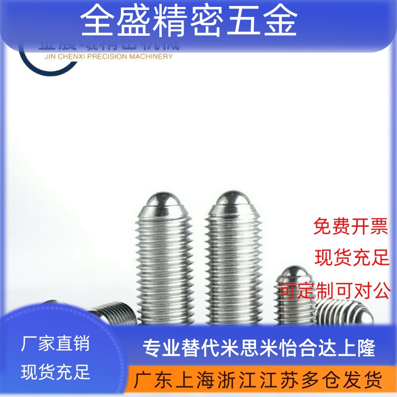 不锈钢定位珠 PKZ11-M3 M4 M5 M6 M8 M10 M12-L5.2 6.5 8.6 10.2