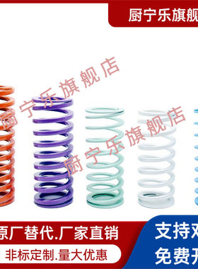 模具弹簧J-TY17-20/25/30/35/456789100紫色螺旋扁弹簧矩形弹簧