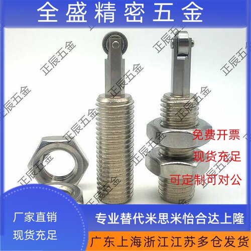 RBPJ/RBSJ1620滚轮柱塞螺栓型厂家滚轮伸缩销轴承弹簧销PKM11