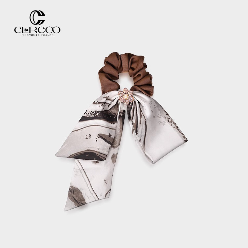 Cercoo/奢蔻巴黎迷情美拉德发绳盘发大肠发圈皮筋扎头发饰头花女