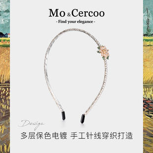 Mo&Cercoo向日葵追随发箍浪漫水晶微镶工艺流苏高级感头箍发卡子