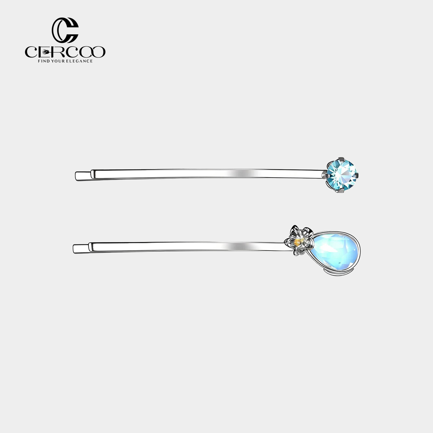 奢蔻海洋风气质对夹刘海发卡