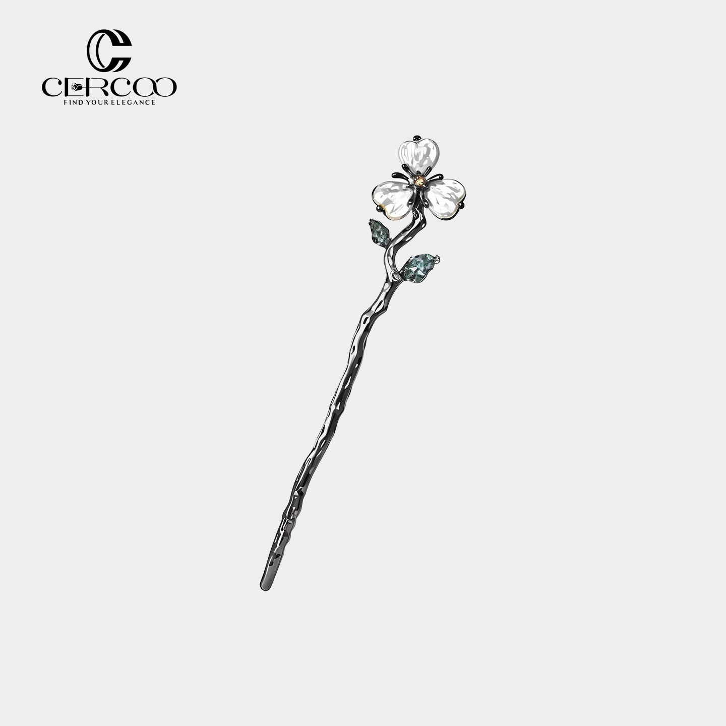 Cercoo/奢蔻庞贝印象爱心珍珠发簪新中式头饰汉服盘发饰品女发钗