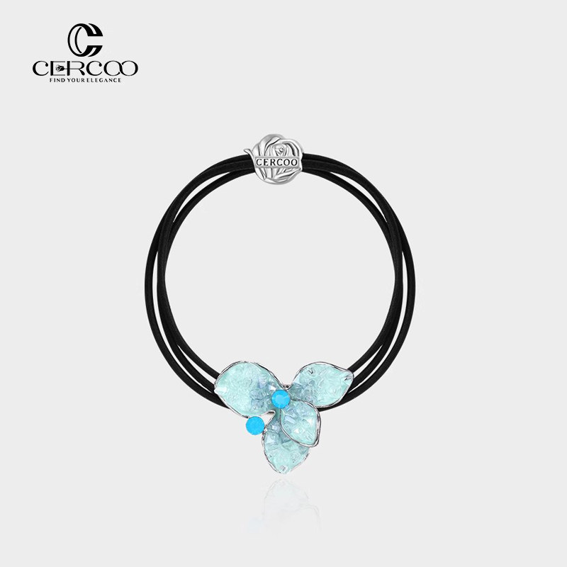 Cercoo/奢蔻阿尔的果园原创工艺水晶三股发绳扎马尾皮筋发圈头花