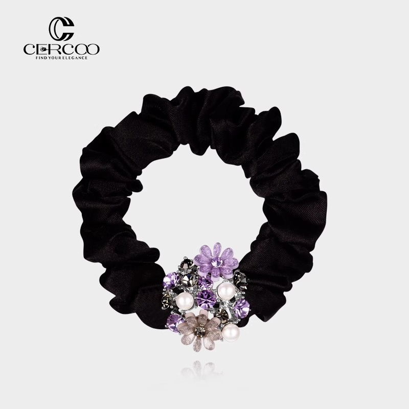 水钻头花发饰橡皮筋发卡