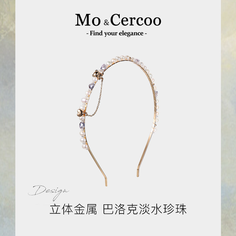 Cercoo/奢蔻缪思女神手工串制珍珠发箍轻奢高档头箍发卡子发饰品,饰品/流行首饰/时尚饰品新,发饰,淘宝优惠券,粉丝福利购,淘宝优惠卷