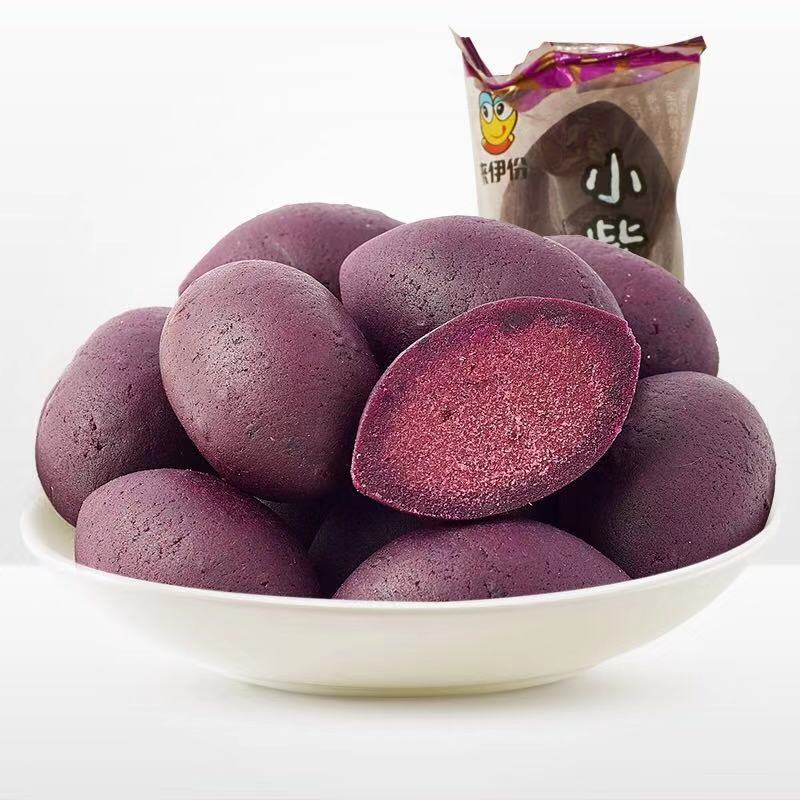 来伊份小紫薯500g独立小包装紫薯干紫薯条紫薯仔即食零食来一份