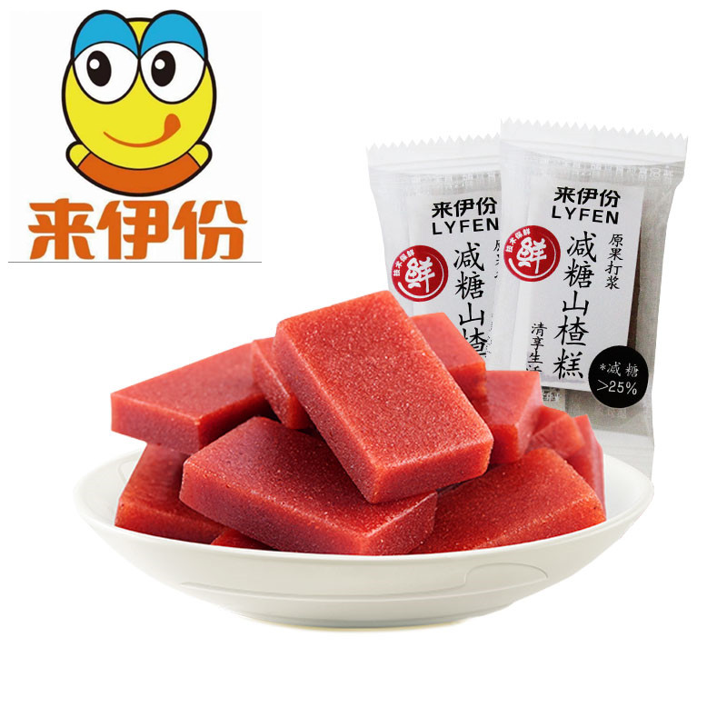 来伊份减糖山楂糕500g小包装果脯蜜饯山楂片休闲零食小吃来一份怎么看?