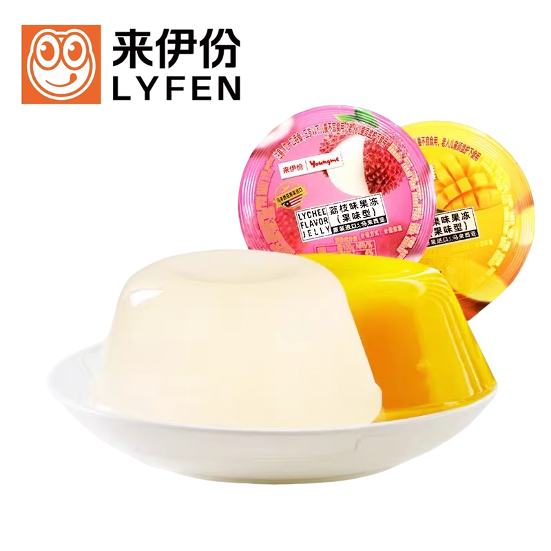 来伊份荔枝味果冻500g芒果味果汁