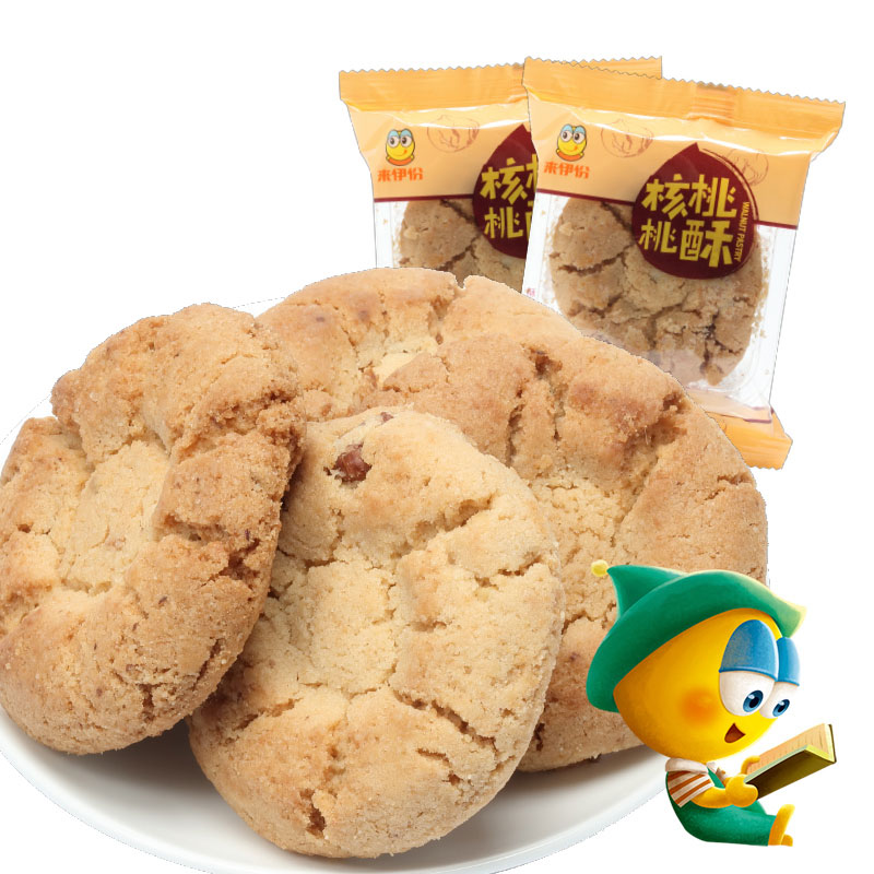 来伊份核桃桃酥500g小包装传统糕点点心零食小吃早餐酥饼来一份