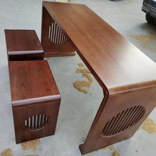 书法桌国学桌实木家用仿古中式古典围棋桌椅培训班学生课专用教室