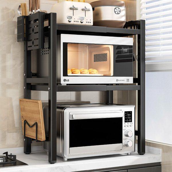 厨房微波炉置物架子家用桌台面多功能烤箱电饭锅锅具多层收纳郑之,收纳整理,阳台置物架,淘宝优惠券,粉丝福利购,淘宝优惠卷