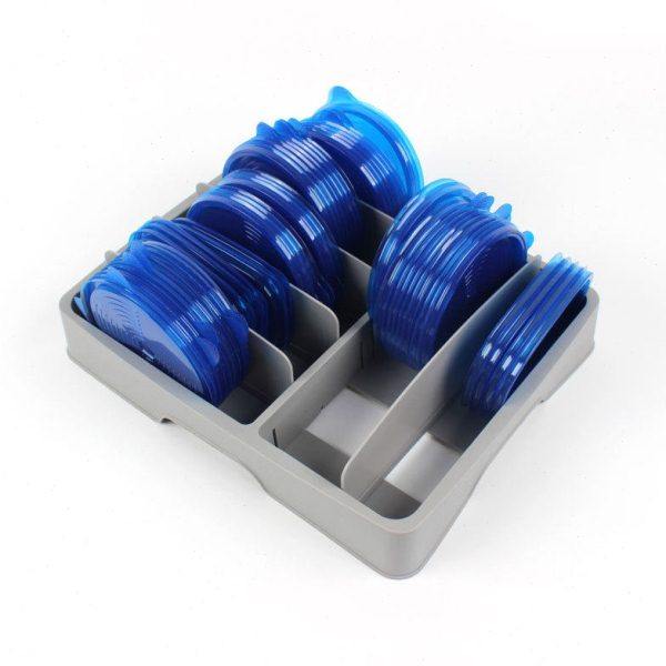 塑料容器盖子收纳盒保鲜盖子整理置物架可调节收纳盘盖子整理器,收纳整理,首饰盒,淘宝优惠券,粉丝福利购,淘宝优惠卷