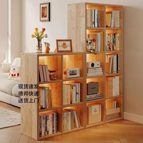 实木书架置物架落地客厅沙发隔断展示收纳儿童储物柜家用原木书柜,住宅家具,儿童书柜,淘宝优惠券,粉丝福利购,淘宝优惠卷