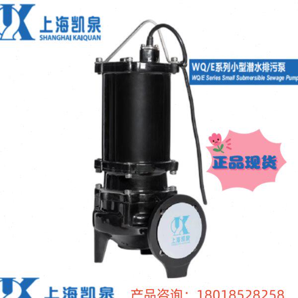 上海凯泉泵业 65WQ/E40-30-5.5 工业污泥污水泵 凯泉水泵
