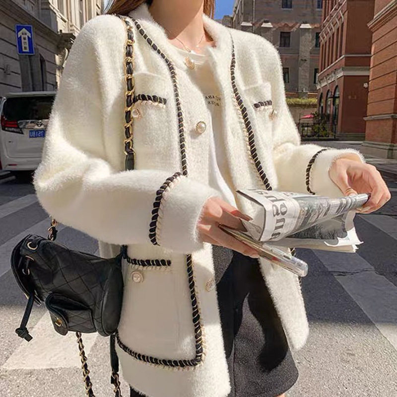 womenclothes小香风镶边