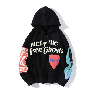 men clothesKANYE WEST侃爷专辑KIDS SEE GHOSTS FREEEE HOODIE