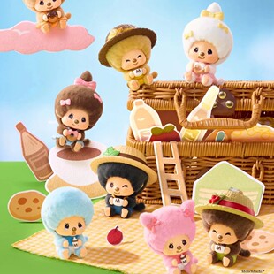 现货正品名创MINISO萌趣趣咖啡农场系列换脸盲盒挂件蒙奇奇公仔女