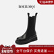 马丁靴子增高烟筒靴厚底时装 加绒真皮切尔西靴女2026春季 新款 短靴