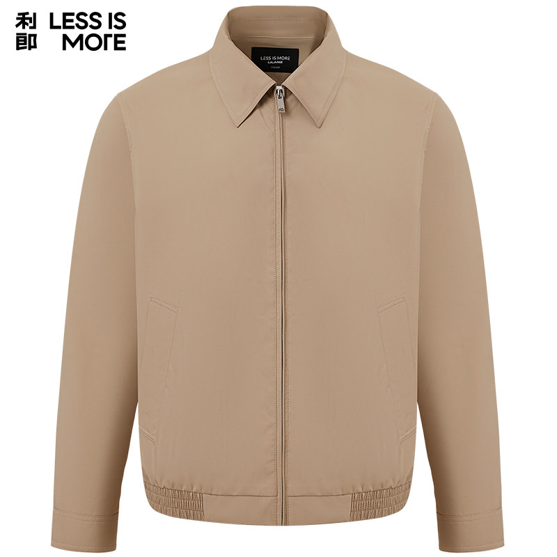 【化纤面料】利郎青年商务商场同款夹克男2026春季翻领休闲外套男