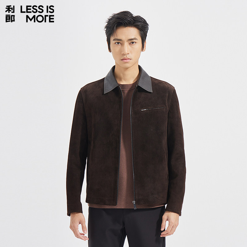 【绒面皮】利郎青年商务商场同款真皮皮衣2026春季男士轻奢外套