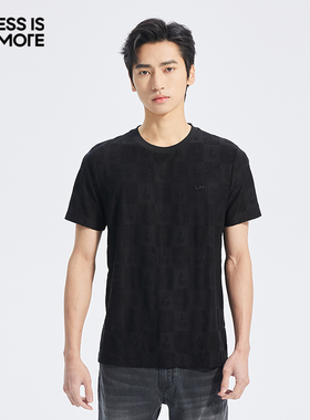 【棉混纺面料】利郎青年商务短袖t恤男2025夏季透气上衣Q5XTX605