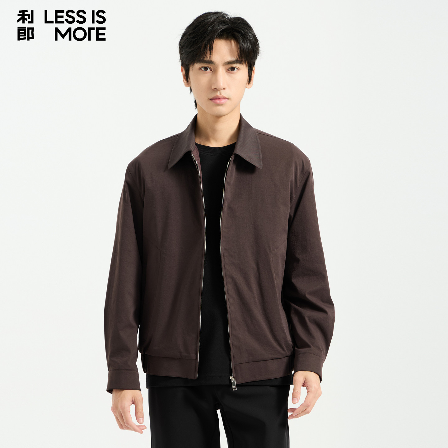【经典翻领】利郎青年商务夹克男2026秋季翻领时尚商务休闲外套男