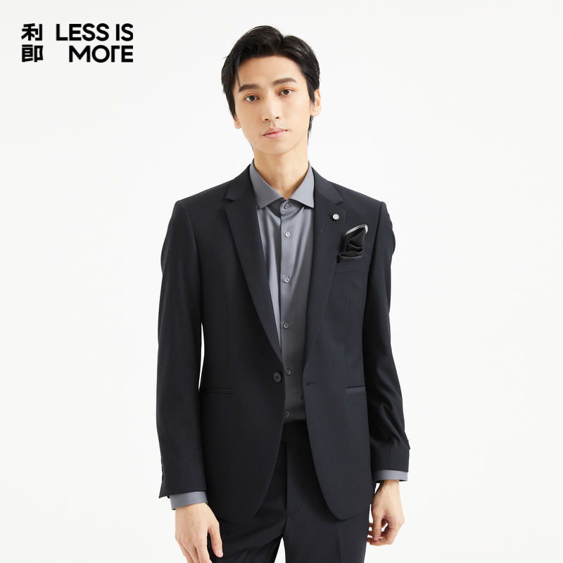 【经典平驳领】利郎青年商务西服男2025秋休闲西装两件套Q4QXF07