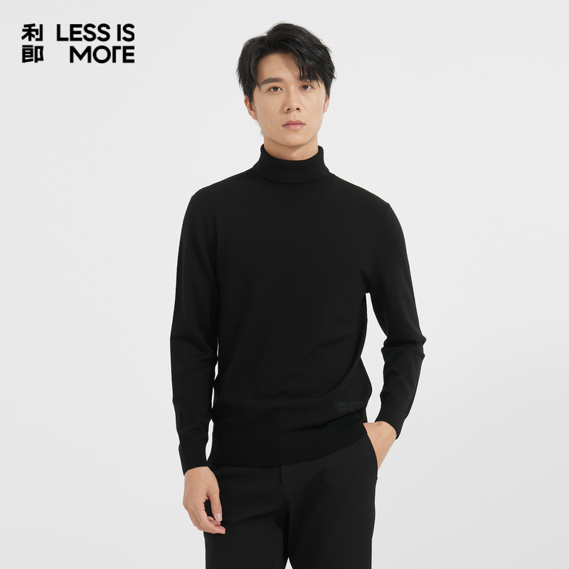 【可机洗羊毛衫】利郎青年商务毛衣2025冬季高领针织毛衫Q4DMS021