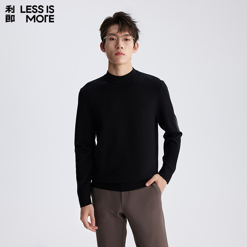 【可机洗羊毛】利郎青年商务毛衣2025冬季休闲时尚保暖针织毛衫男,男装,针织衫/毛衣,淘宝优惠券,粉丝福利购,淘宝优惠卷