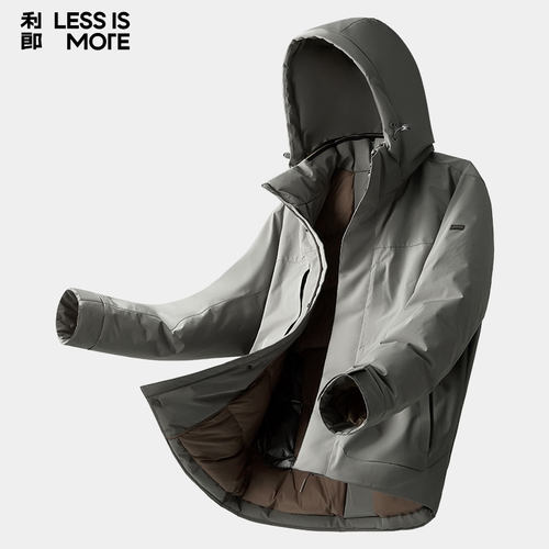 【商羽鲜绒】利郎青年商务羽绒服2025冬季时尚休闲保暖抗寒外套男