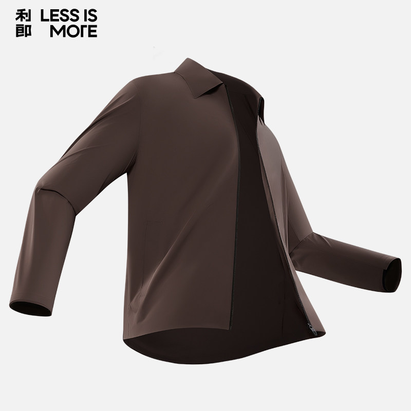 【锦氨面料】利郎青年商务空调服2026年夏季时尚翻领夹克外套男士