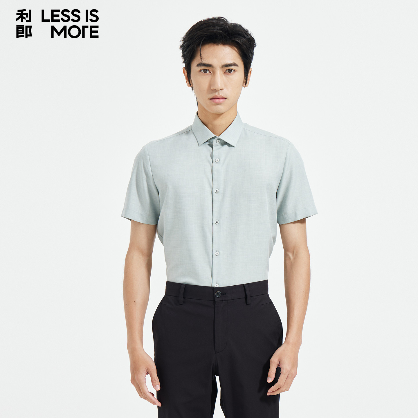 【舒适亲肤】利郎青年商务短袖衬衫男2026年夏季时尚百搭休闲衬衣