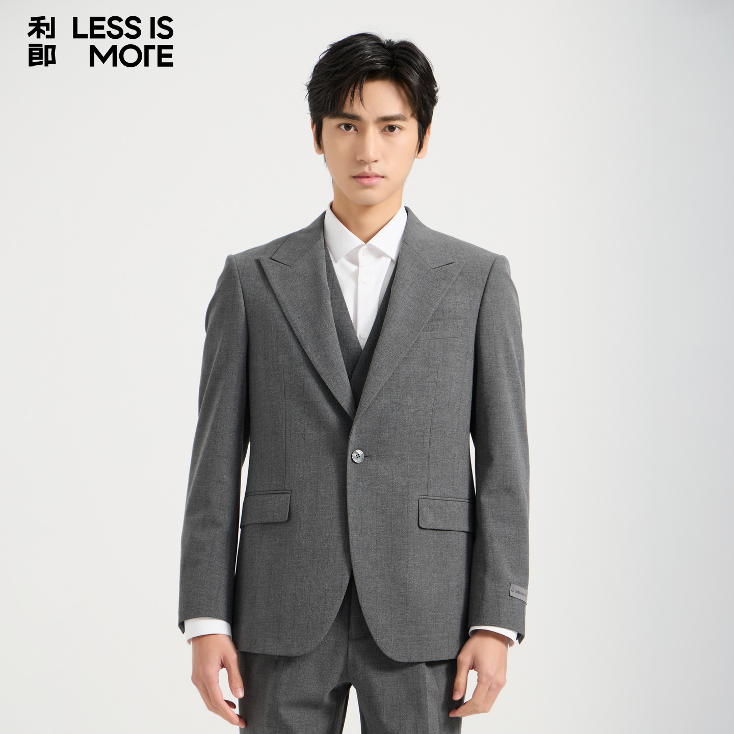 【商场同款】利郎青年商务西服套装2026秋季三件套时尚修身西装男
