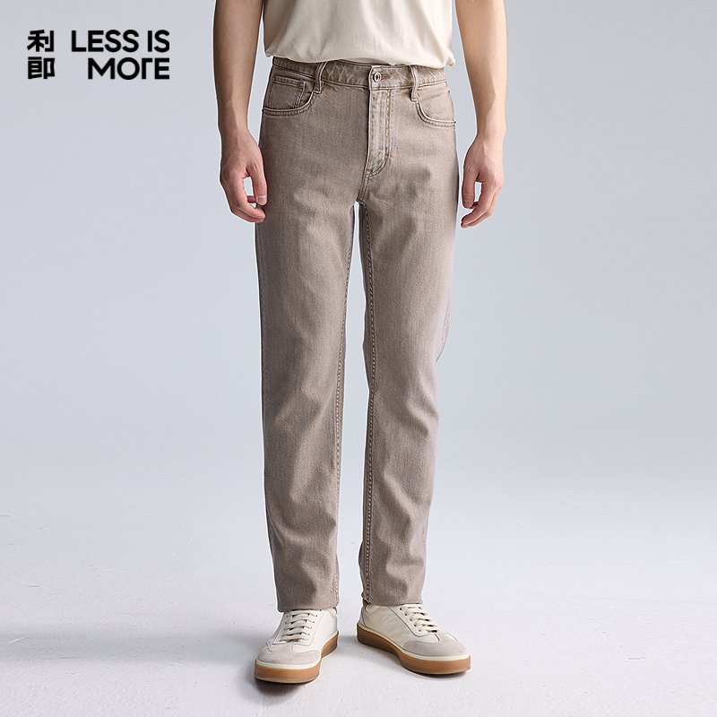 利郎LESSISMORE青年商务牛仔裤