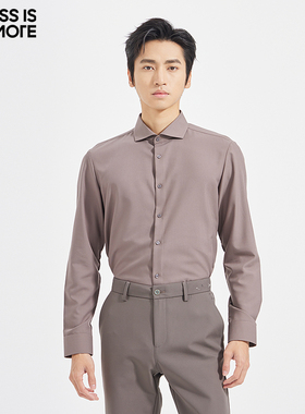 【大温莎领】利郎青年商务商场同款长袖衬衫男2025秋季休闲衬衣男