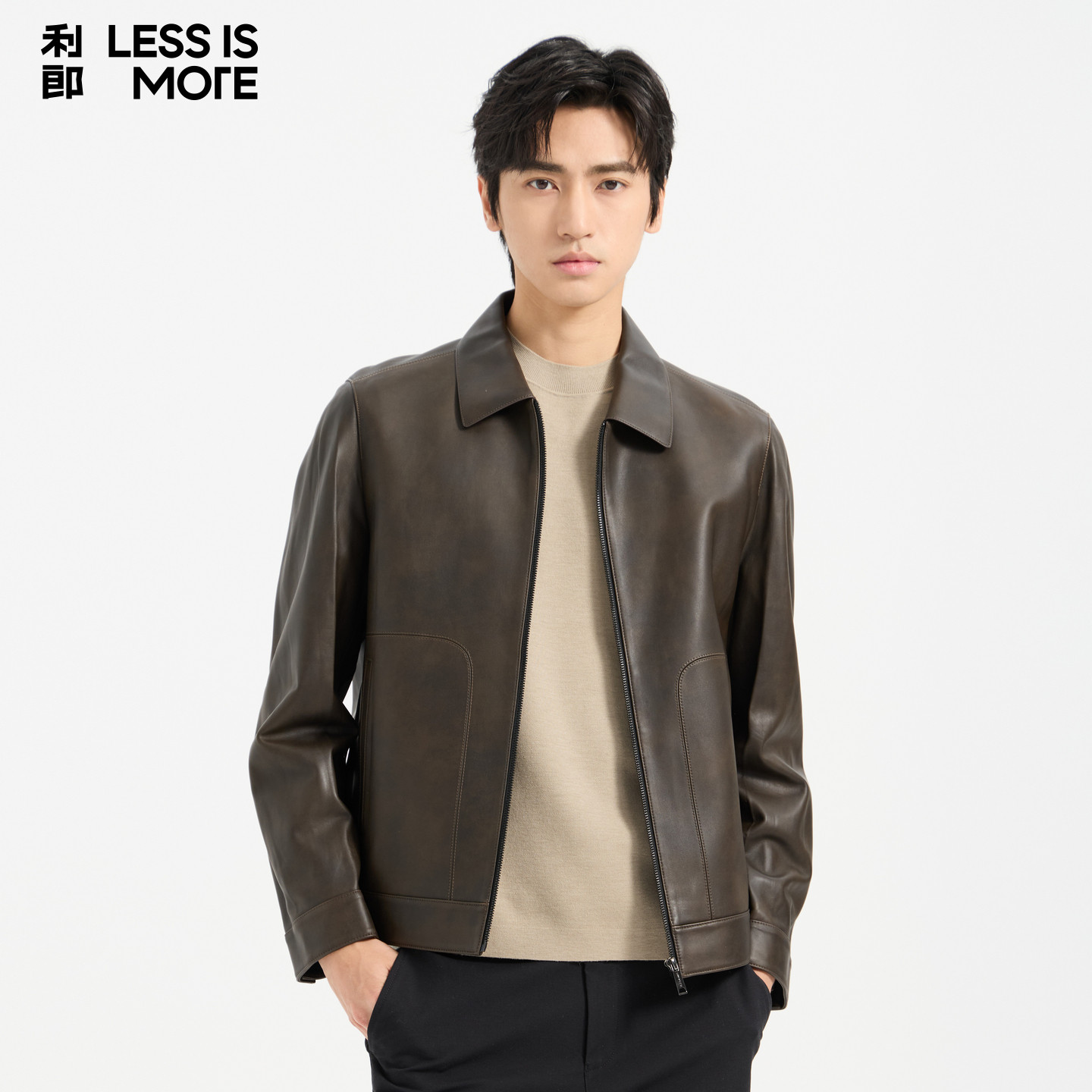 【挺括有型】利郎青年商务真皮皮衣男2026秋季时尚休闲轻奢外套男